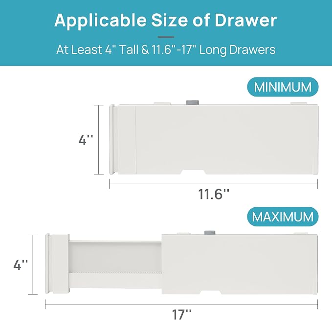 Vtopmart 6 Pack Drawer Dividers - Image 3