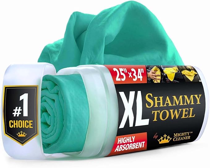 Premium XL Shammy Towel for Car by MightyCleaner
