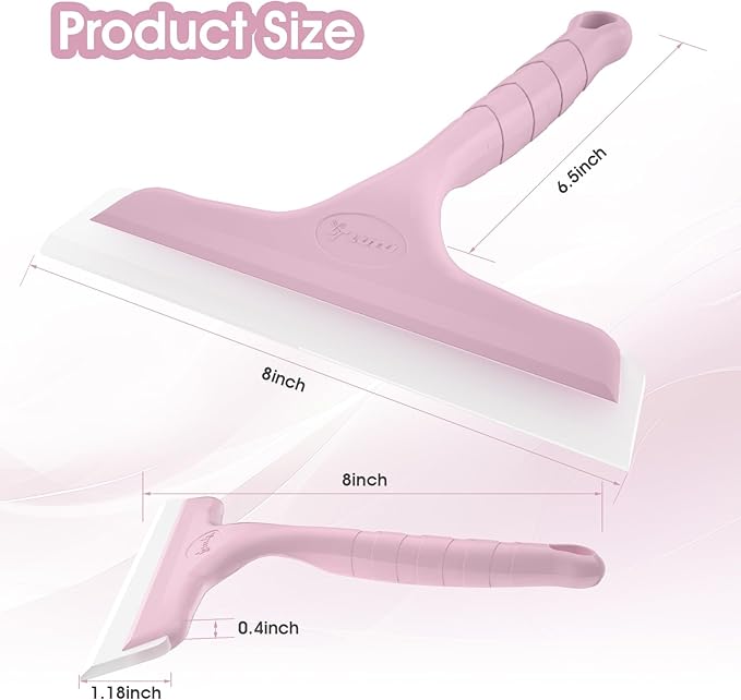 Shower Squeegee for Glass Doors, Bathroom Squeegee for Shower, Mini Window - Image 2