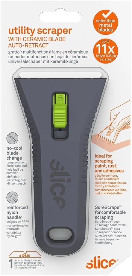 10593-CS Auto-Retracting, Utility Scraper, Locking Ceramic Blade, Rust Free - Image 9