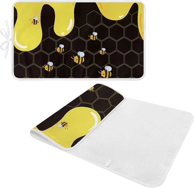 Cute Ironing Mat for Table top Washer, Countertop, Bee Portable Iron Pad - Image 2