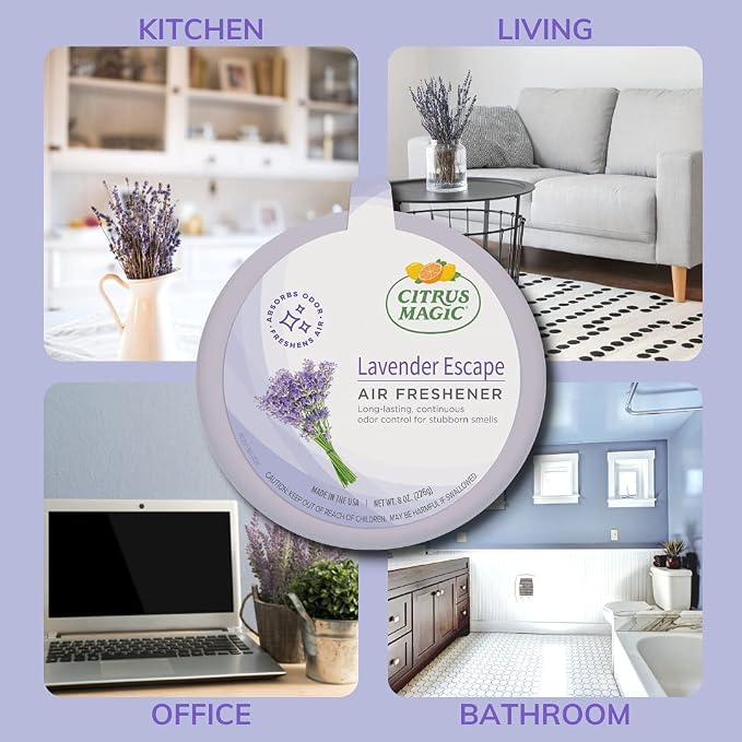 Citrus Magic Odor Absorbing Solid Air Freshener, Lavender Escape - Image 4