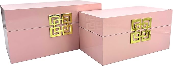 Galt International Storage Box Set Decorative Storage Box w/Hinged Lid Classic