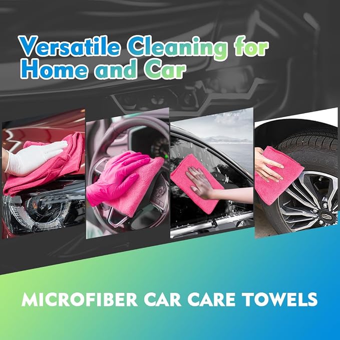 HOMEXCEL Microfiber Cleaning Cloth 20 Pack 11.5 x 11.5 Inch Microfiber Towels - Image 4