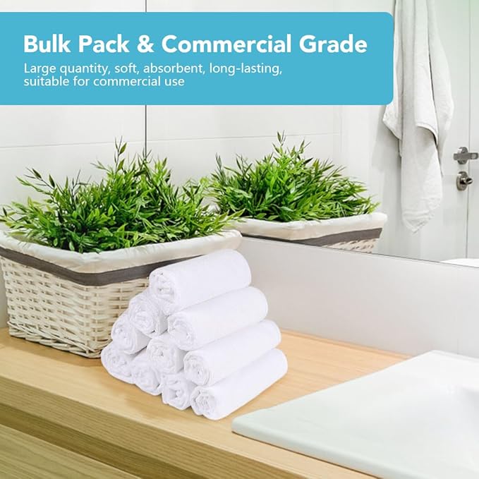 Orighty Wash Cloths Bulk Towels Set 200 Pack, Highly Absorbent and Soft Feel - Image 7