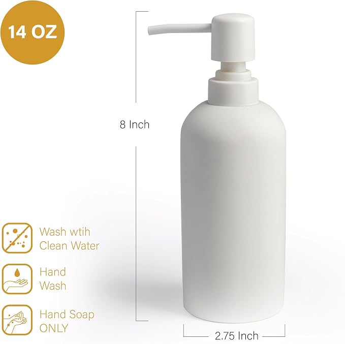 Soap Dispenser - Refillable Resin Pump Bottle - Image 3