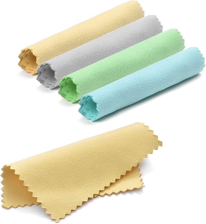 SEVENWELL 50pcs Jewelry Cleaning Cloth Mediumturquoise Polishing Cloth - Image 7