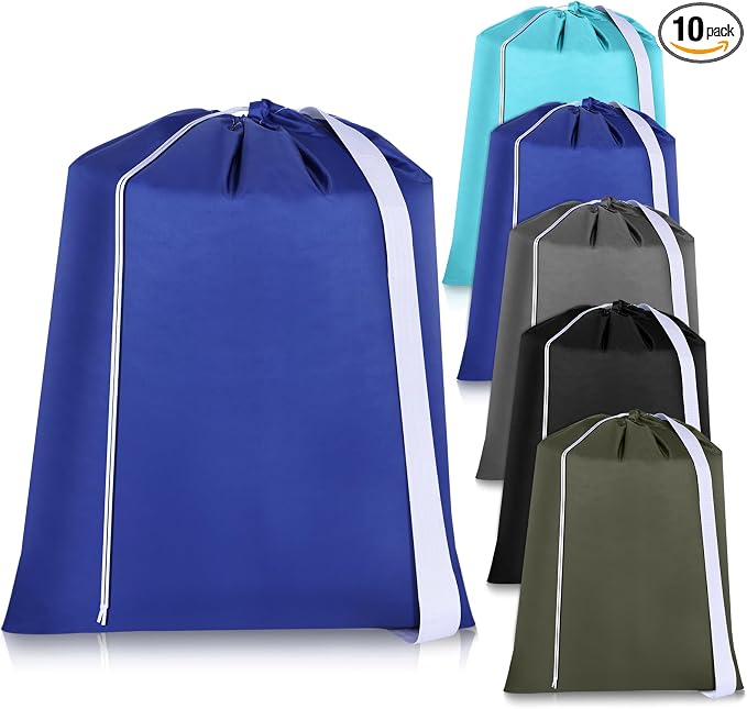 10 Pcs Nylon Extra Large Laundry Bag by SilTriangle