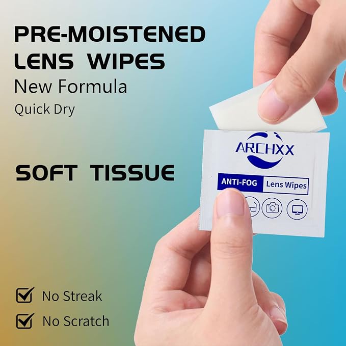 Anti Fog Wipes for Glasses, Pre-Moistened Cleaning Wipes, Lens Cleaner Wipe for - Image 7
