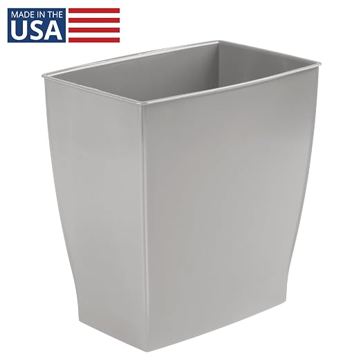 iDesign Small Bathroom Trash Can, Made in USA - Image 2