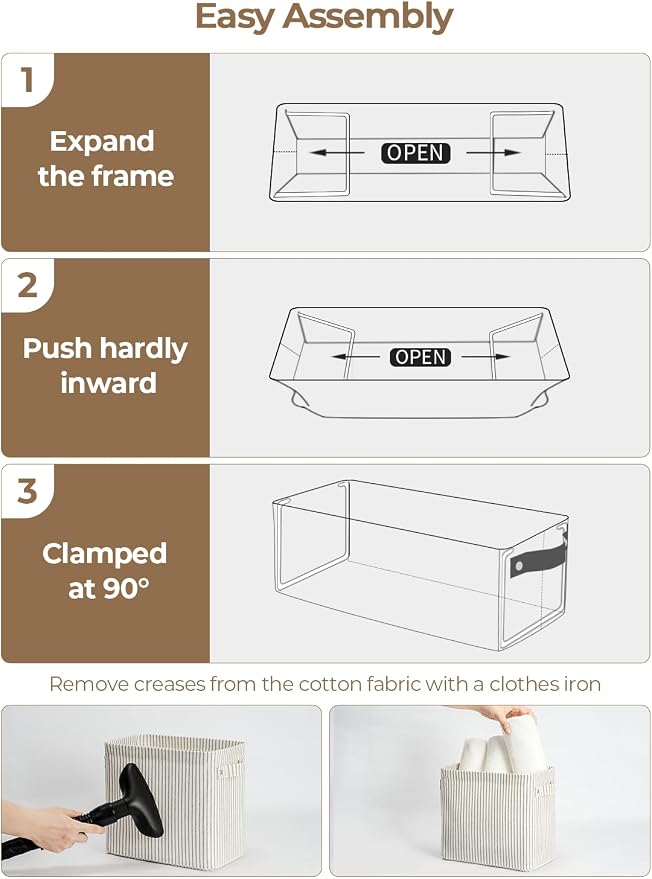 StorageWorks Narrow Storage Bins, Small Basket - Image 5