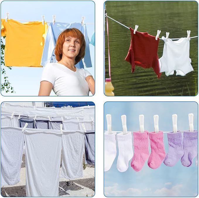 Beach Towel Clip, Quilt Drying Clip, Plastic Clothespins, Strong Grip Holder to - Image 7