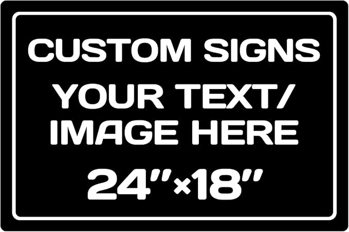 Personalized signs, Aluminum Weatherproof Metal Sign, Optional reflective or by Repaly