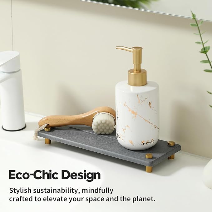 Kitchen Sink Caddy Water Absorbing Stone Drying Tray, Diatomite Bathroom Sink - Image 5