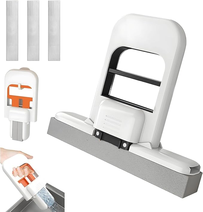 Mini Foldable Desktop Mop, 2026 New Portable Cleaning Sponge Mop by JUDUNA