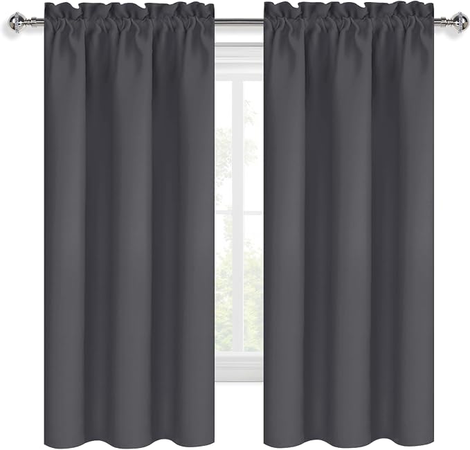 DWCN Blackout Curtains for Bedroom 72 Inch Length 2 Panels Set, Solid Thermal - Image 9
