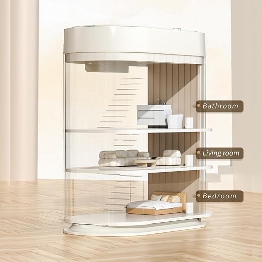 MRBIN Small Trash Can for Bathroom, Automatic Touch Less Garbage Bin - Image 6