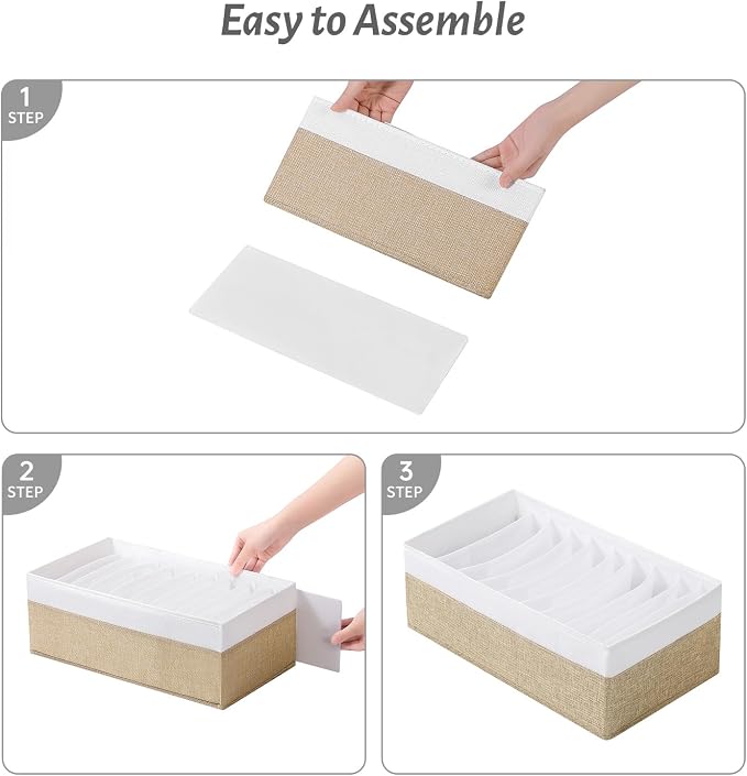 4 Packs T-shirt Drawer Organizers - Image 6