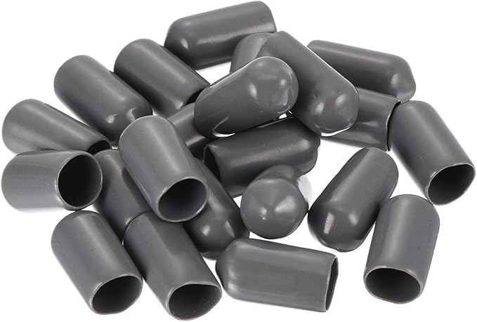 uxcell 20pcs Rubber End Caps 8mm ID Vinyl PVC Round Tube Bolt Cap Cover Screw - Image 4