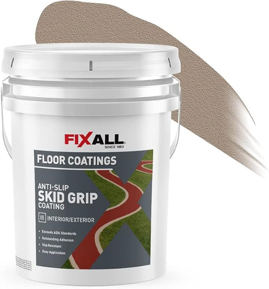 FIXALL Skid Grip Anti-Slip Coating, 5 Gallons, Exceeds ADA Standards, by FIXALL