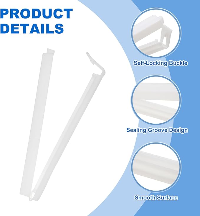 PATIKIL Sealing Clips 4.3 Inch, 10 Pack Reusable Plastic Bag Clip Clamp Sealer - Image 4