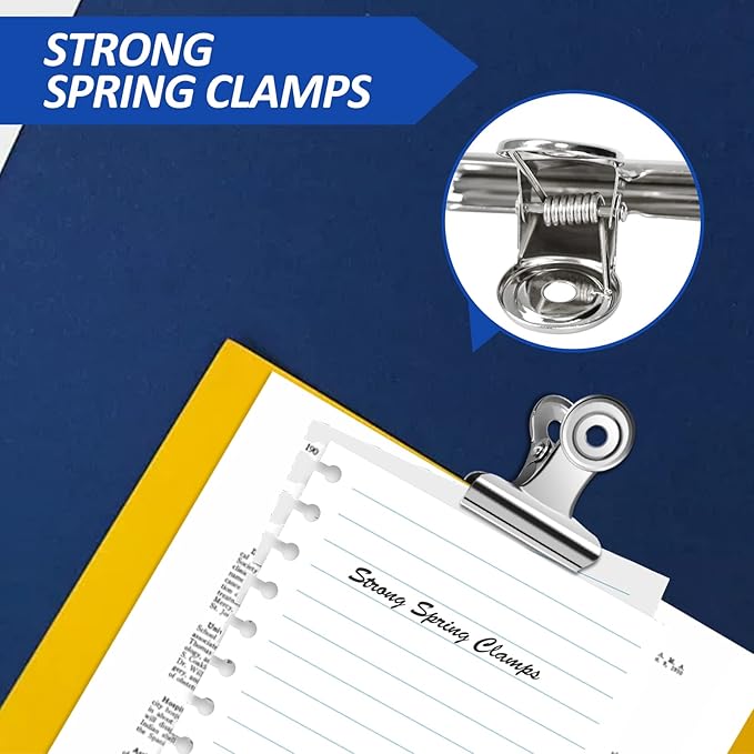 30 Pack Small Bull Clips 0.87 Inch Mini Metal Hinge Clips Binder Paper Hinge - Image 3