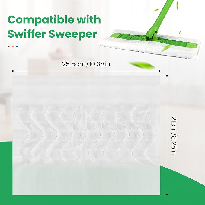 60 Count Dry Sweeping Cloths Compatible - Image 2