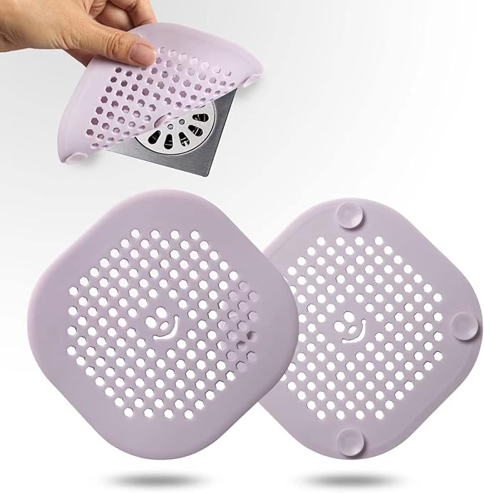 2 Pack Drain Hair Catcher Silicone Drain Cover Hair Stopper by Couidlmakeslifecolorful