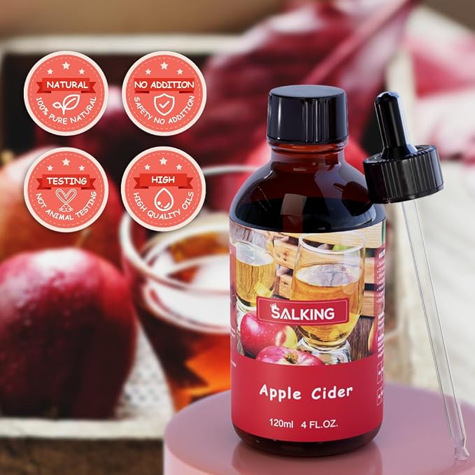SALKING Apple Cider Fragrance Oil, 120ml Premium Essential Oils - Image 4