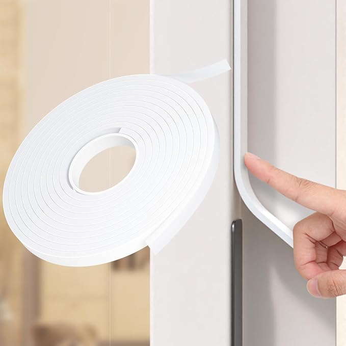 Weather Stripping Door Seal White, 1/2Inch Wide X 1/4 Inch Thick, Air by Unknown