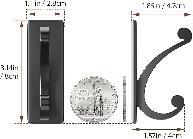 Adhesive Wall Hook for Towel/Coat - Image 3