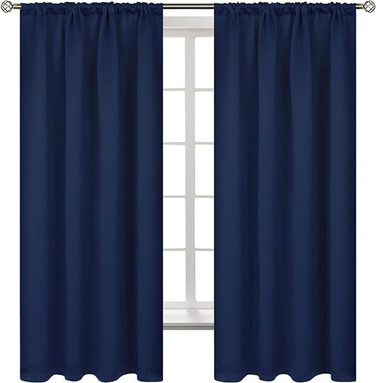 BGment Rod Pocket 63 Inch Long Blackout Curtains by BGment