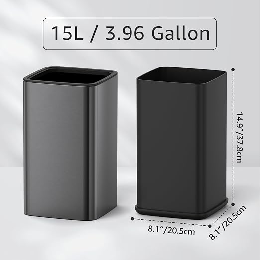 Mbillion 4Gal/15L Open top Trash Can - Image 2