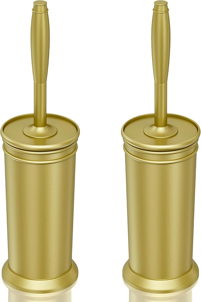 UPTRONIC Toilet Brush, Aluminum Alloy Toilet Brush and Holder Set by UPTRONIC