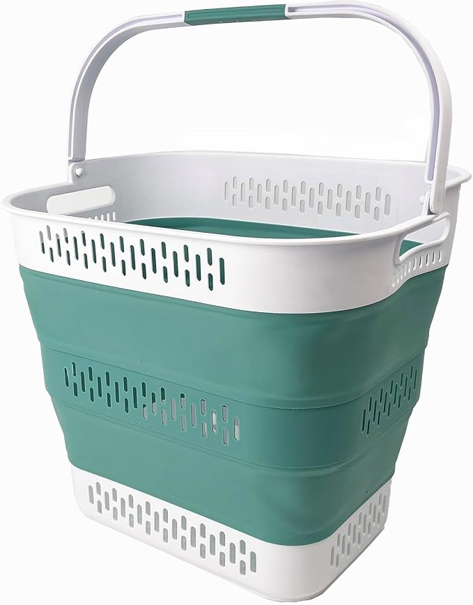 SAMMART 40L Collapsible Plastic Laundry Basket by SAMMART