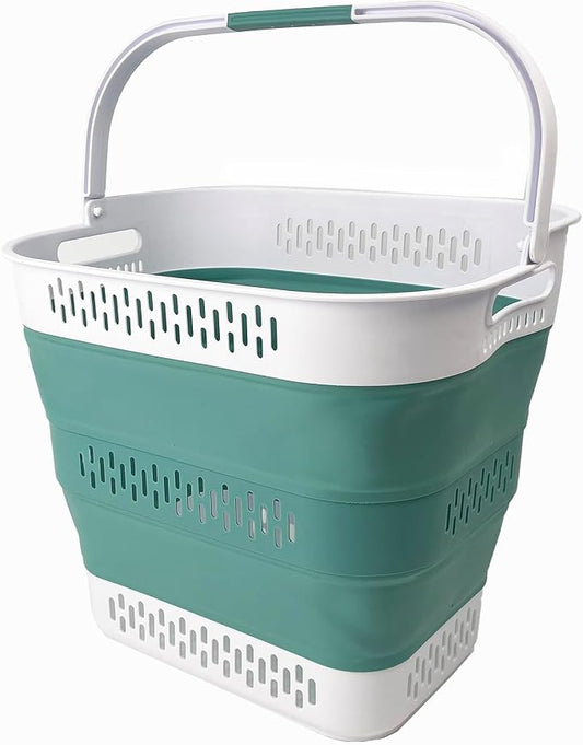 SAMMART 40L Collapsible Plastic Laundry Basket by SAMMART