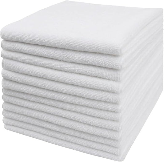 Tricol Clean Microfiber Cleaning Cloth, 12 Pack Ultra-Thick Cleaning Rags by TricolClean