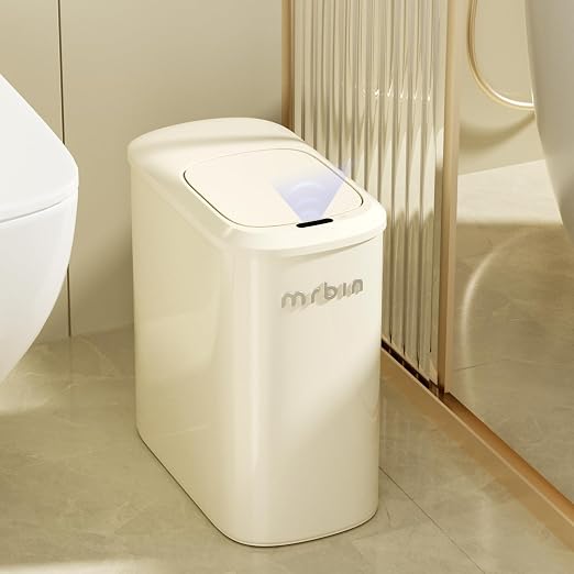 MRBIN Motion Sensor Bathroom Metal Trash Can by mrbin