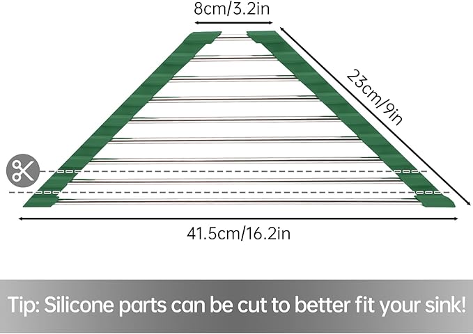 Tomorotec Triangle Roll-Up Dish Drying Rack - Image 4