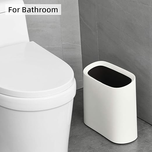 SUBEKYU 2.3 Gal Trash Can for Bathroom, Small Office Garbage Can for Kitchen - Image 4