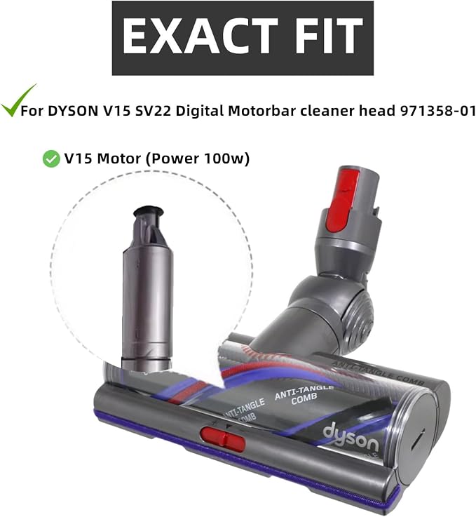 Replacement Brush Roller for Dyson V15 Detect SV22 SV47 Series Vacuum Digital - Image 2
