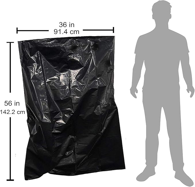 Reli. Contractor Garbage Bags 55 Gallon | 20 Trash Bags | Heavy Duty | Black - Image 6