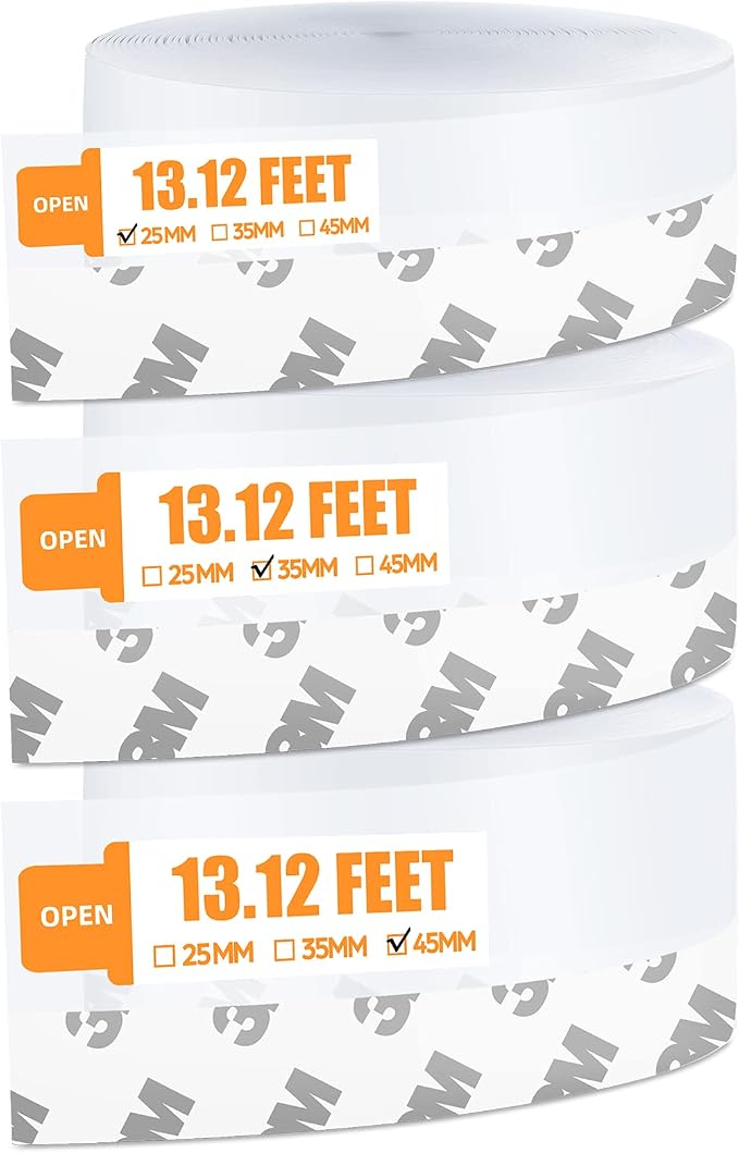 39.37 Ft Door Weather Stripping Door Seal Strip Tape, Silicone Door Draft by Bruiefpap