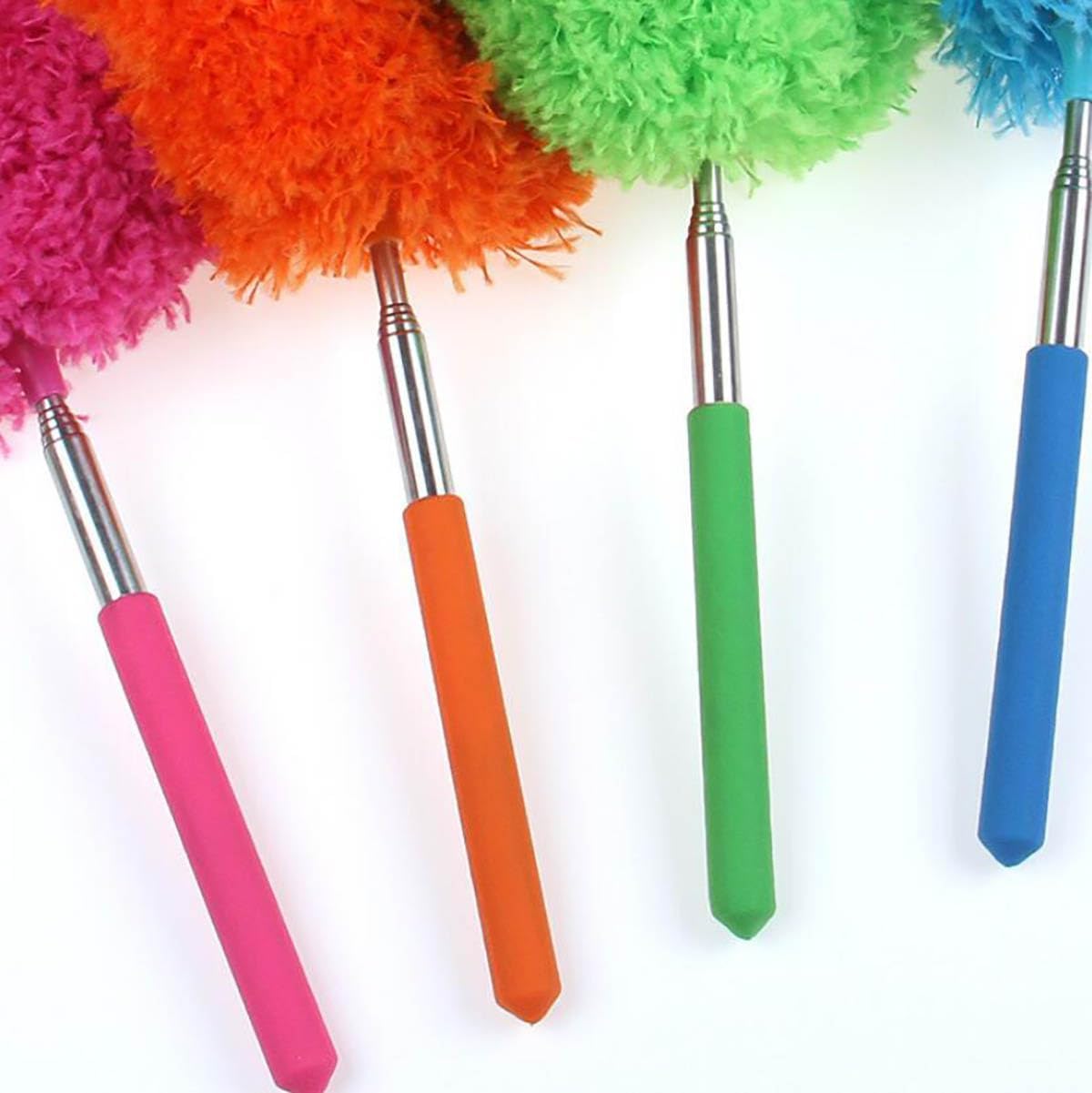 Ceiling Fan Cleaner Duster with Reusable Microfiber Pad Extension Pole 13 to 30 Inch for Cleaning Fan Blades,Door,Window