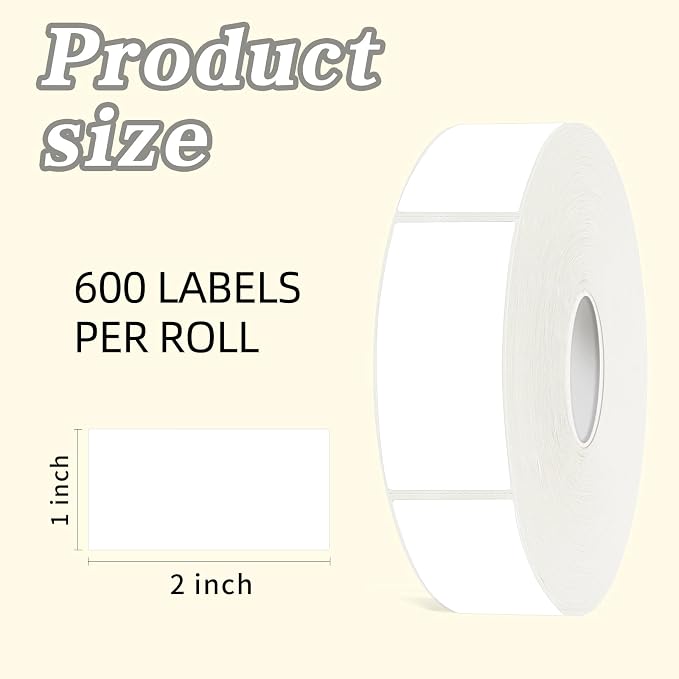600 Blank Removable Freezer Labels Water Oil Resistant - Image 3