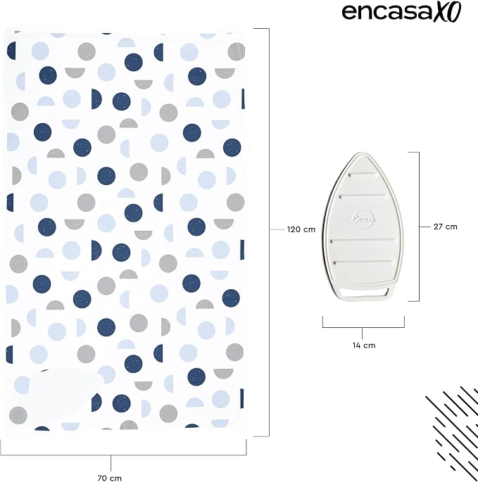 Encasa XO Ironing Mat/Pad with 3mm Padding & Silicone Iron Rest - Image 4