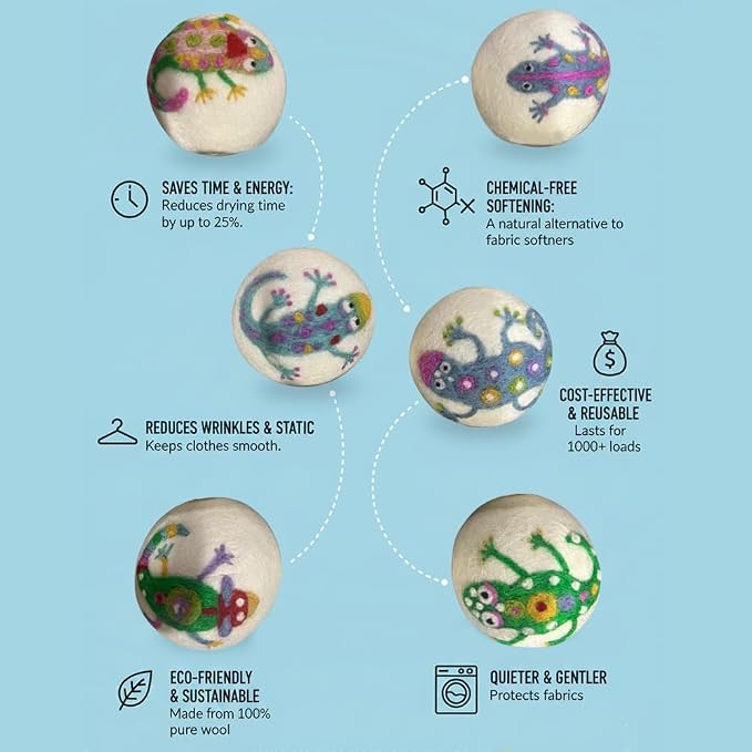 Ezhippie Quality Wool Dryer Balls - Image 3
