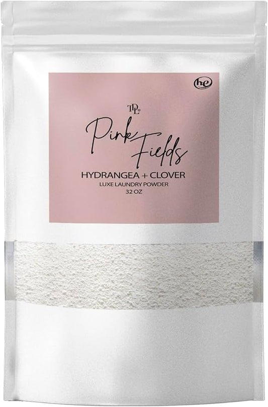 Home 'PINK FIELDS' Natural Laundry Detergent Powder – Hydrangea & Clover Scent by TheDiamondLife