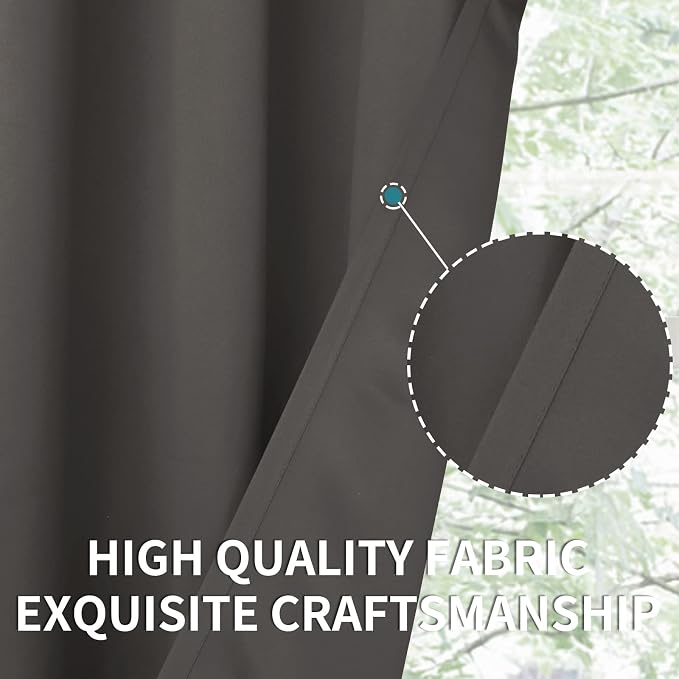 BGment Rod Pocket Blackout Curtains - Image 5
