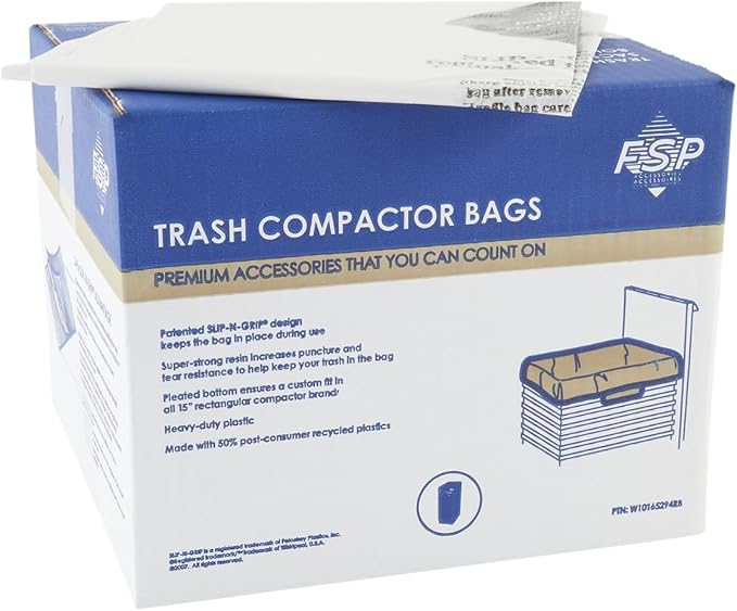 Whirlpool W10165294RB Trash Compactor ct, 60 Bags by Whirlpool